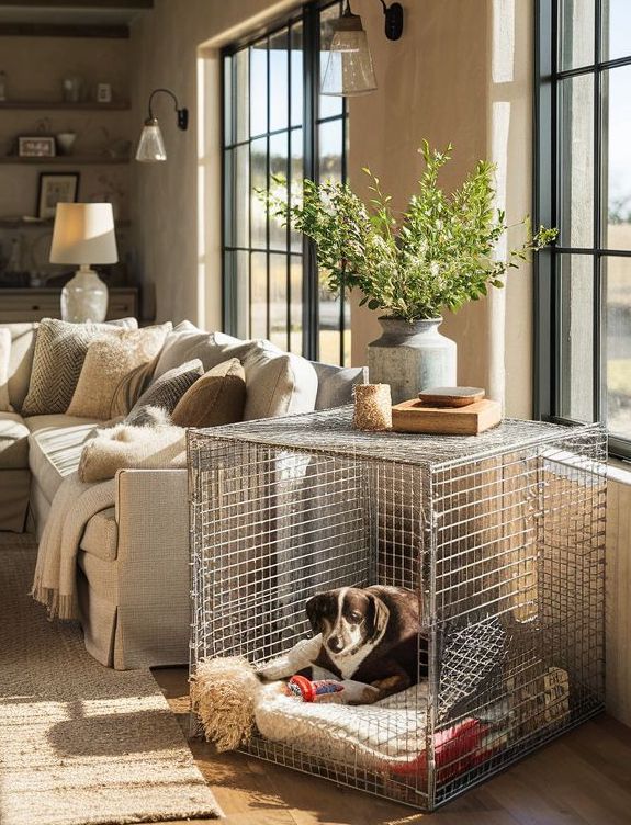 Chicken Wire DIY dog Crate