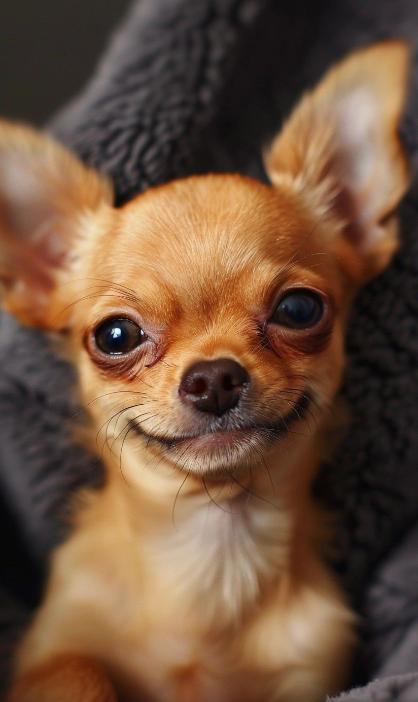 Chihuahua with a tiny, but mighty smile