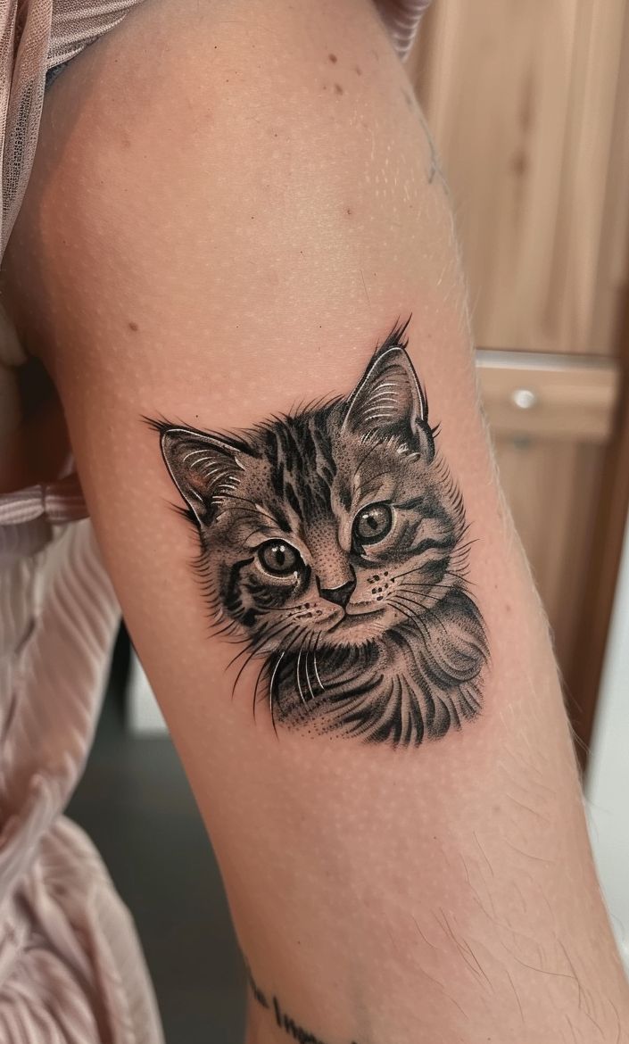 Playful Kitten Tattoo