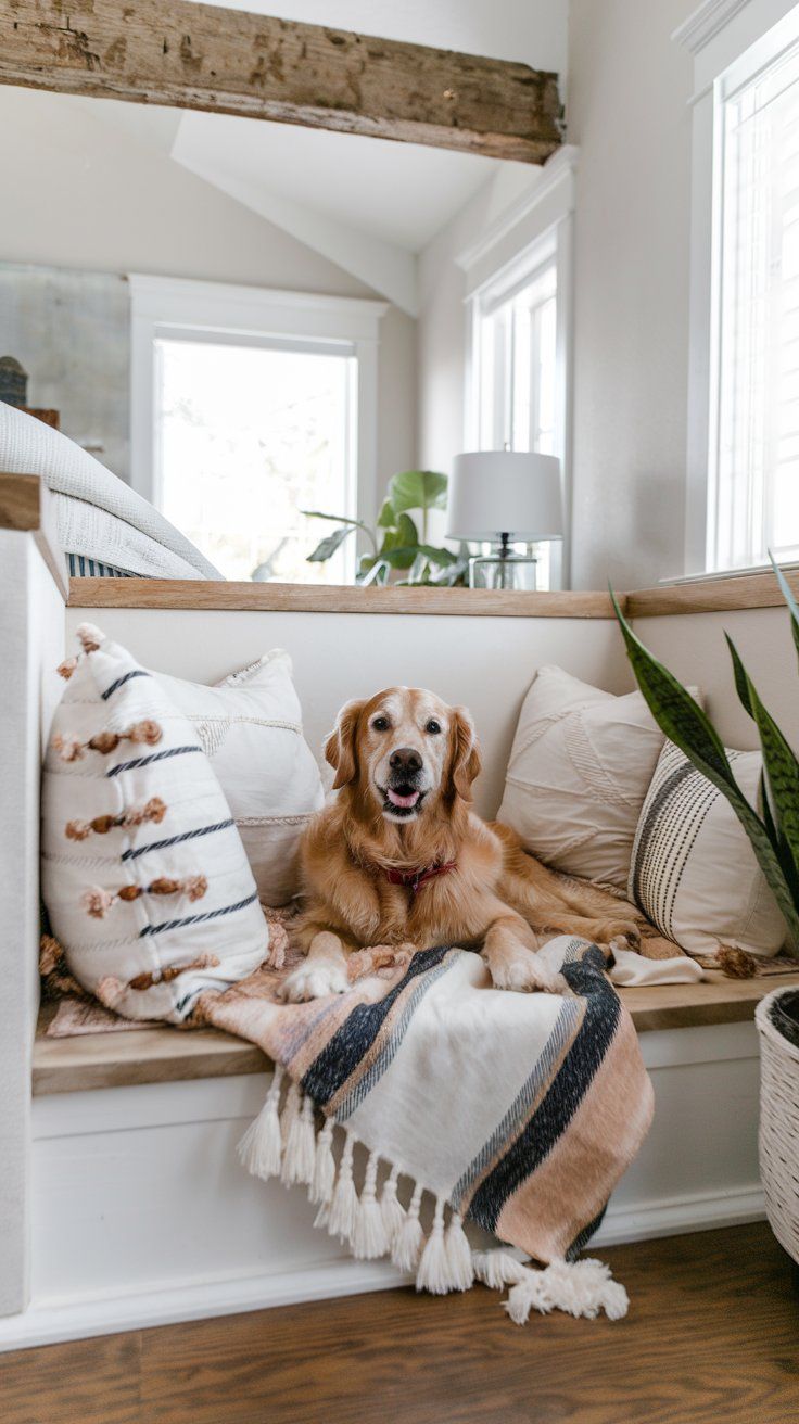 Dog Nook in Corner of Bedroom