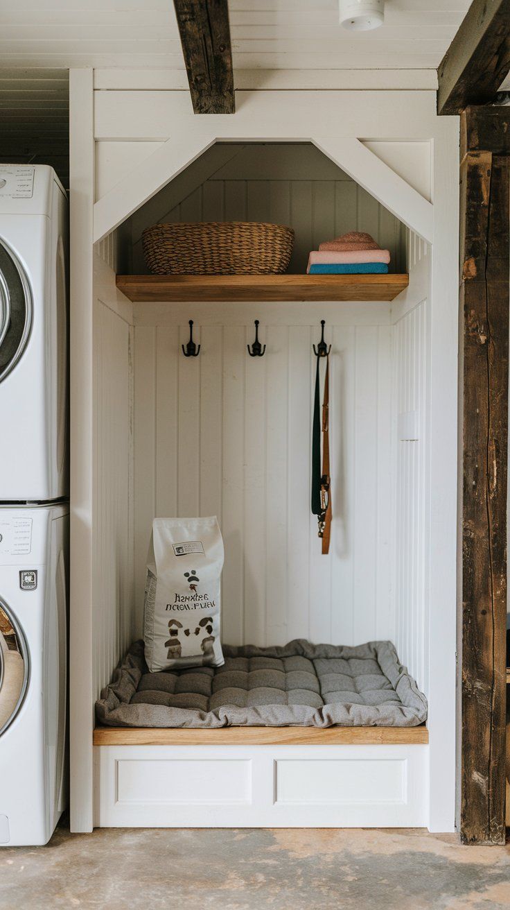 Dog Nook in Laundry Room