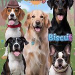 boy dogs of different breeds and sizes, each standing proudly with a creative name