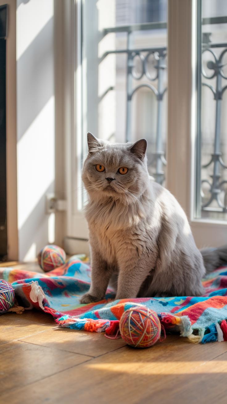 cute cats Chartreux Cat.