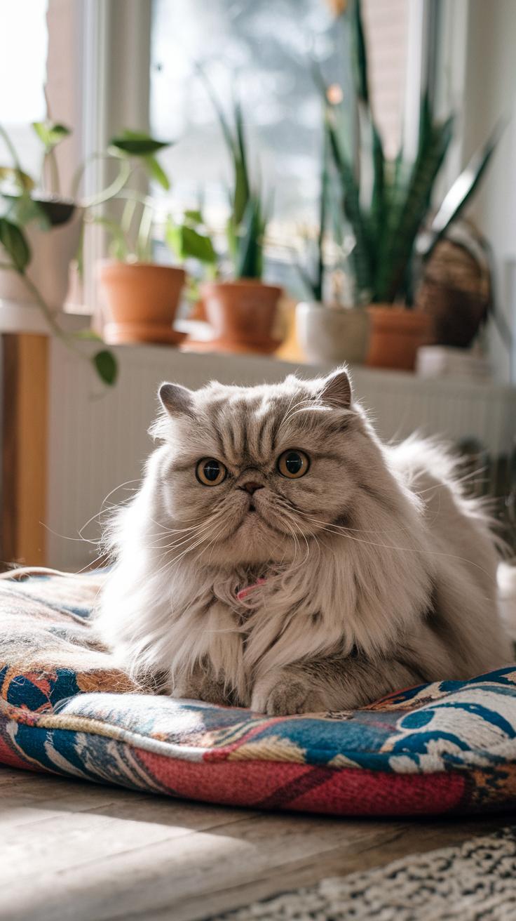 cute cats Exotic Shorthair.