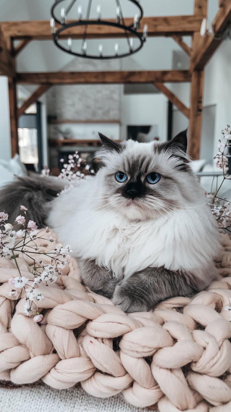 cute cats Ragdoll.