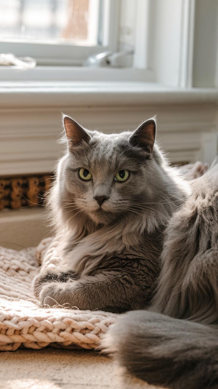 cute cats Russian Blue.