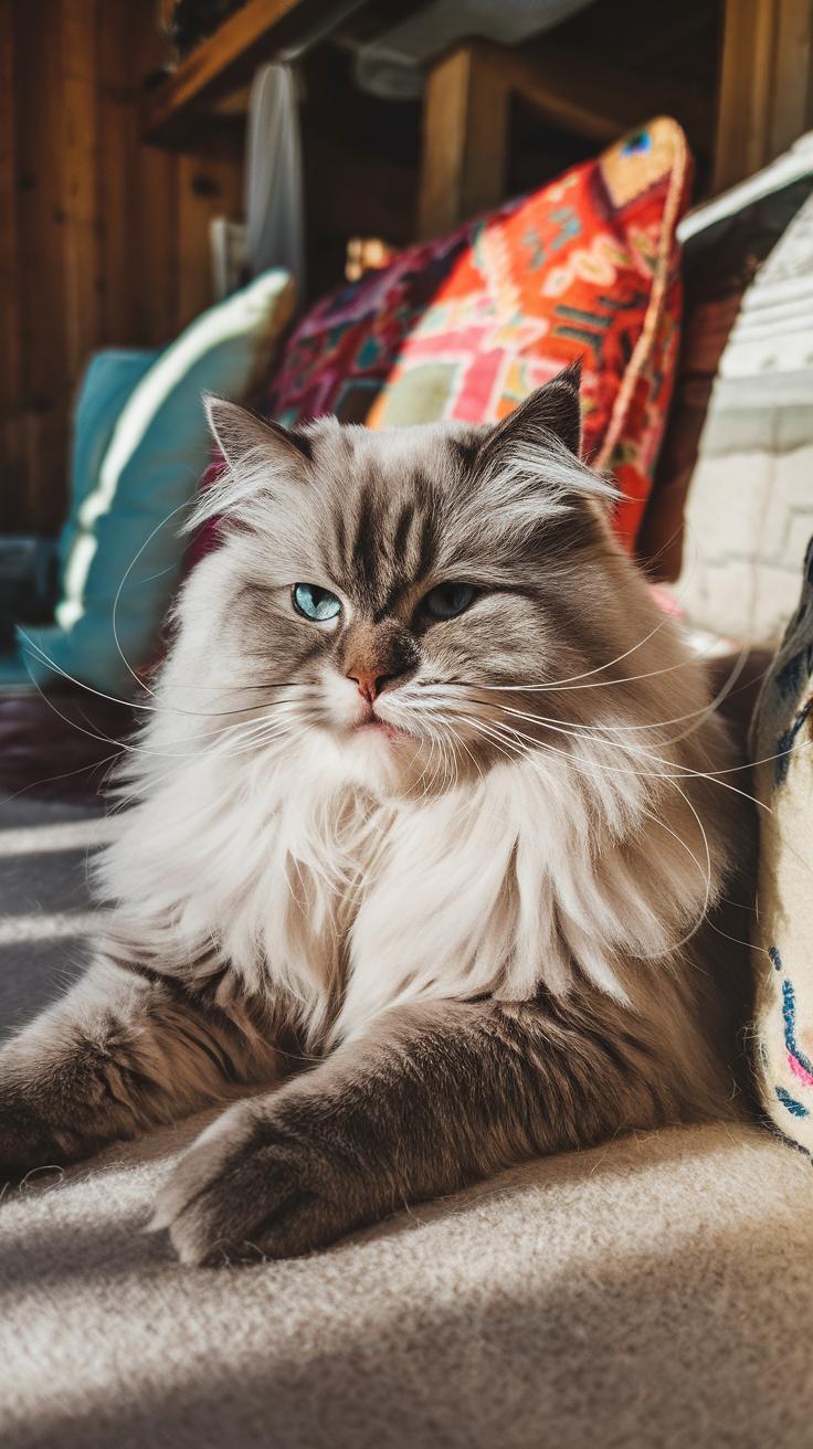 cute cats Siberian Cat.