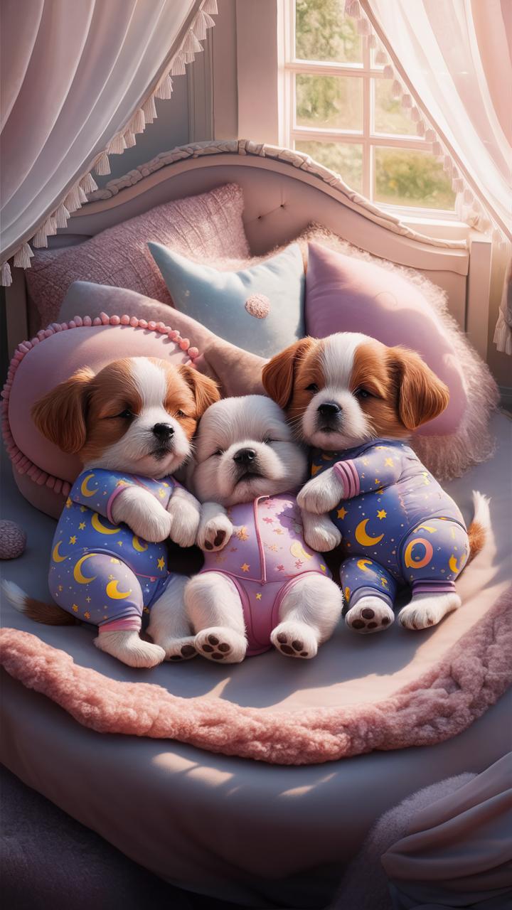 cute puppies puppies in pajamas