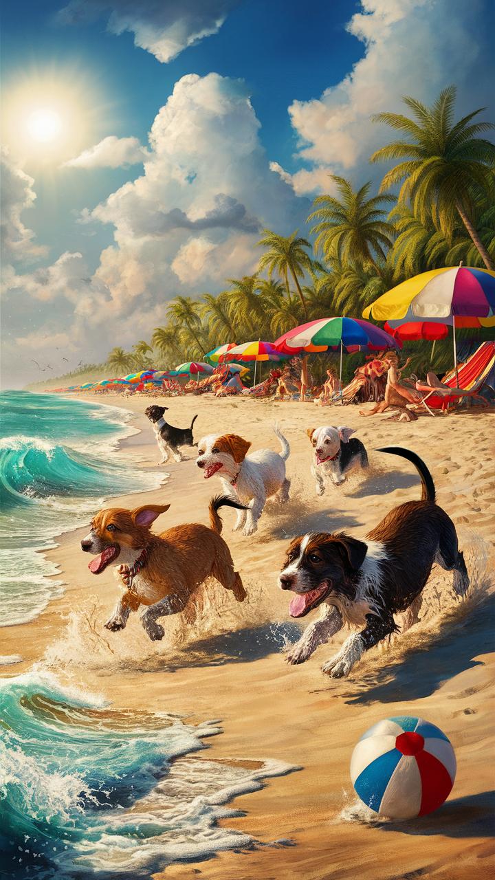 cute puppies puppy beach day