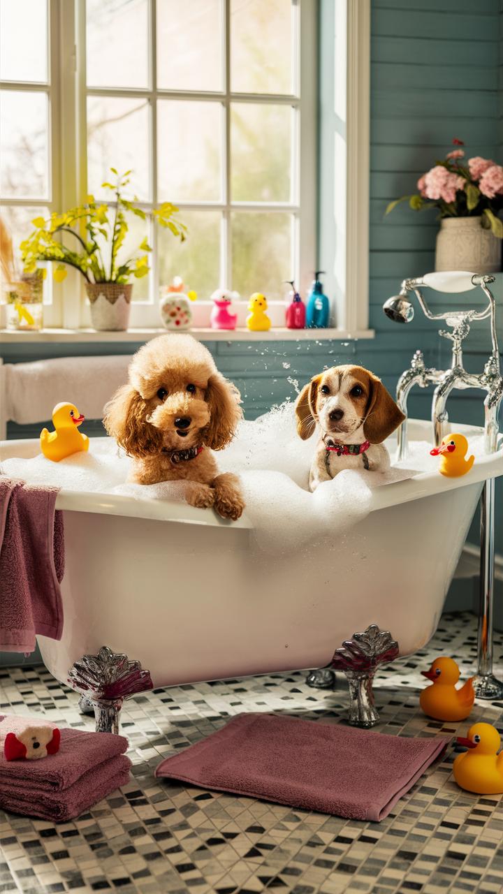 cute puppies puppy spa day