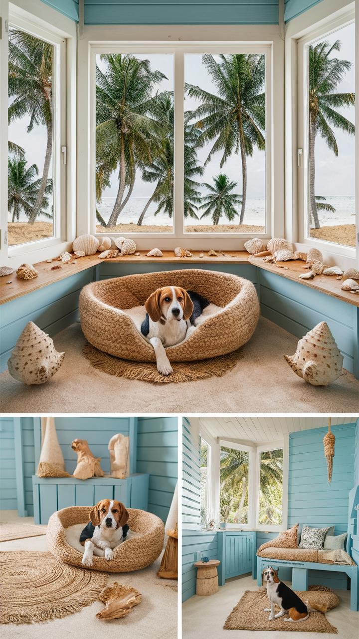 dog bedroom ideas beachy vibes