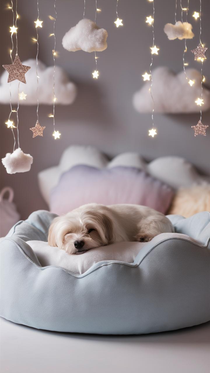 dog bedroom ideas dreamy cloud bed