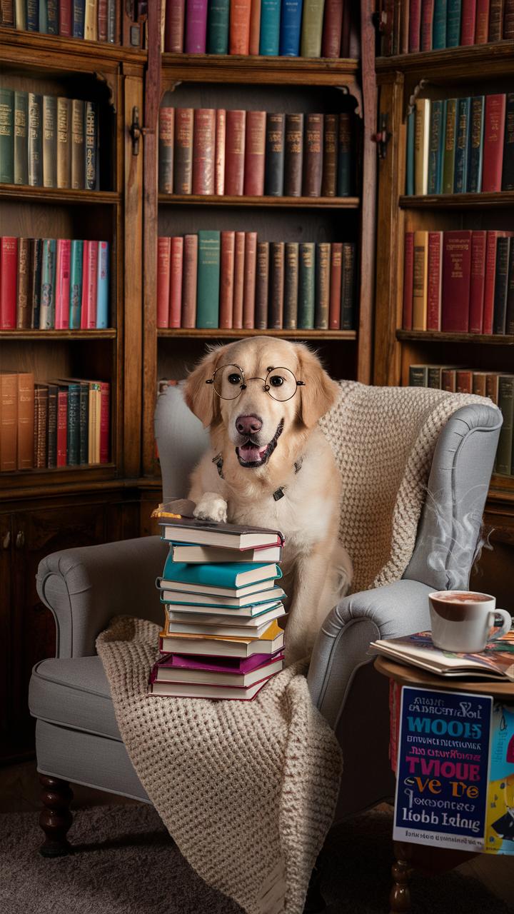 dogs with glasses schooled pup