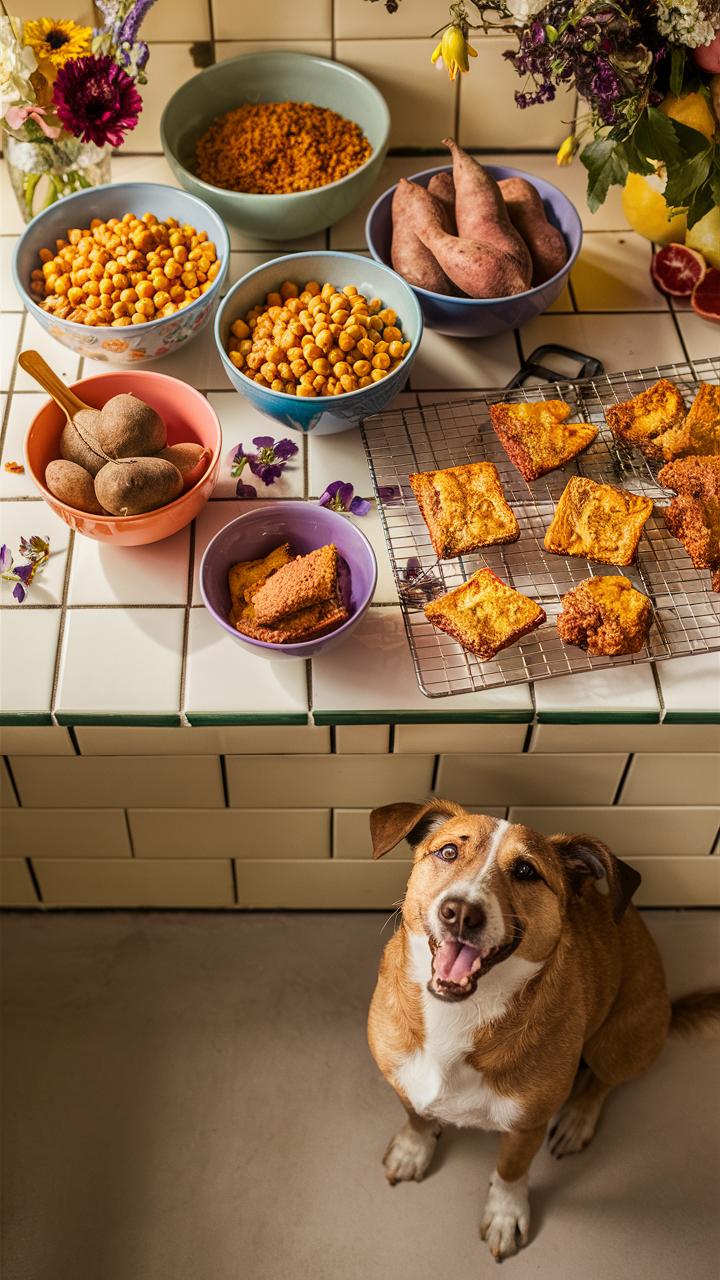 easy homemade dog treats chickpea and sweet potato snacks