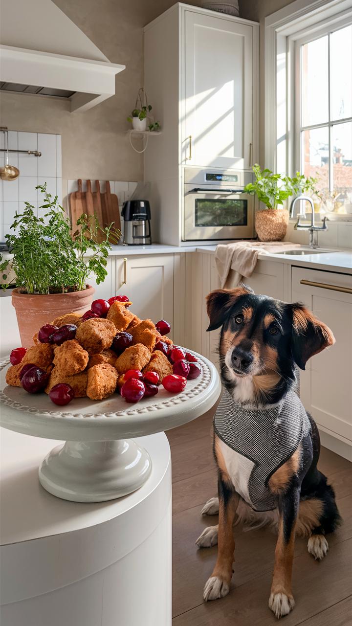 easy homemade dog treats cranberry and chicken bites