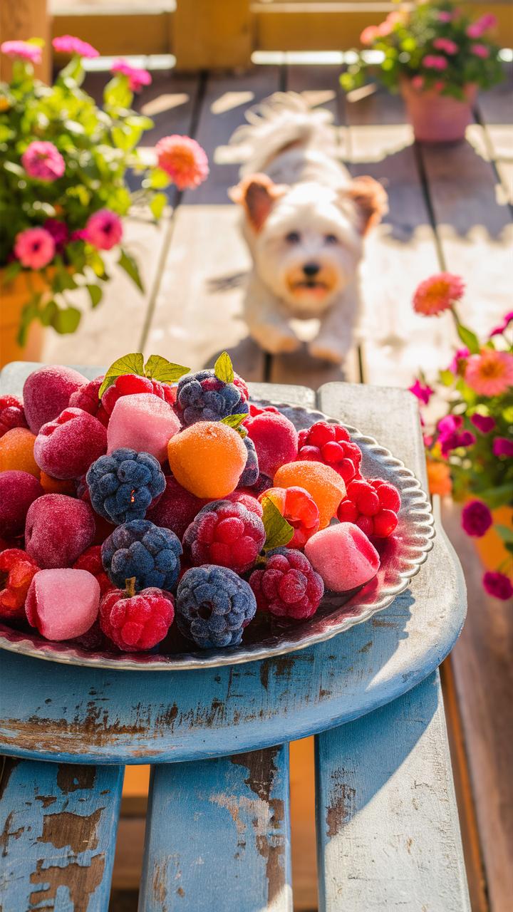 easy homemade dog treats frozen berry treats