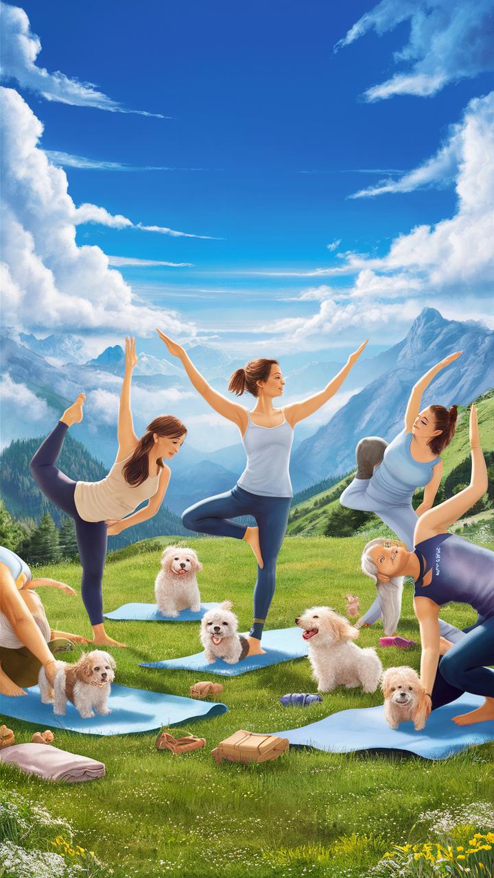 really cute dogs paw sitive yoga with dogs