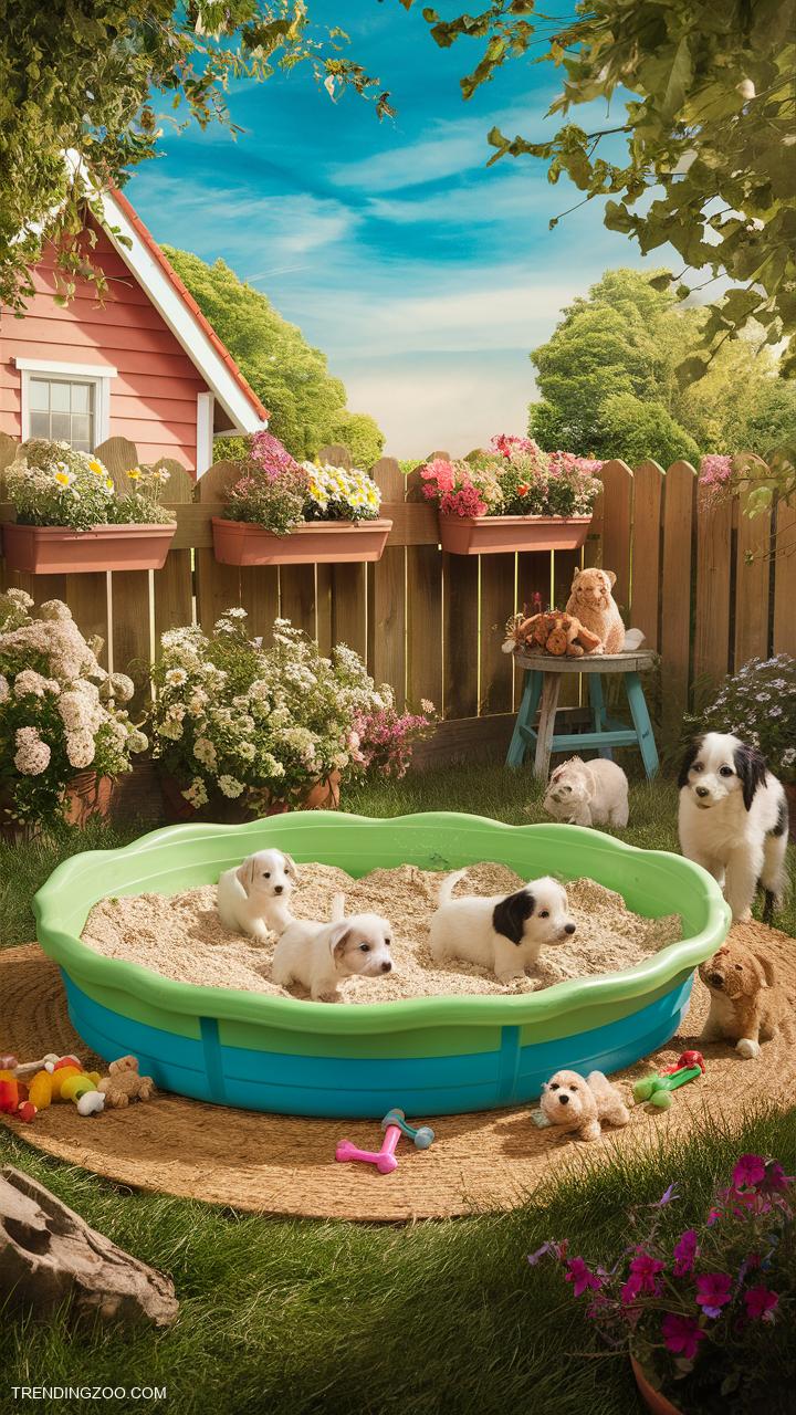 DIY whelping box ideas Plastic kiddie pool for easy cleaning