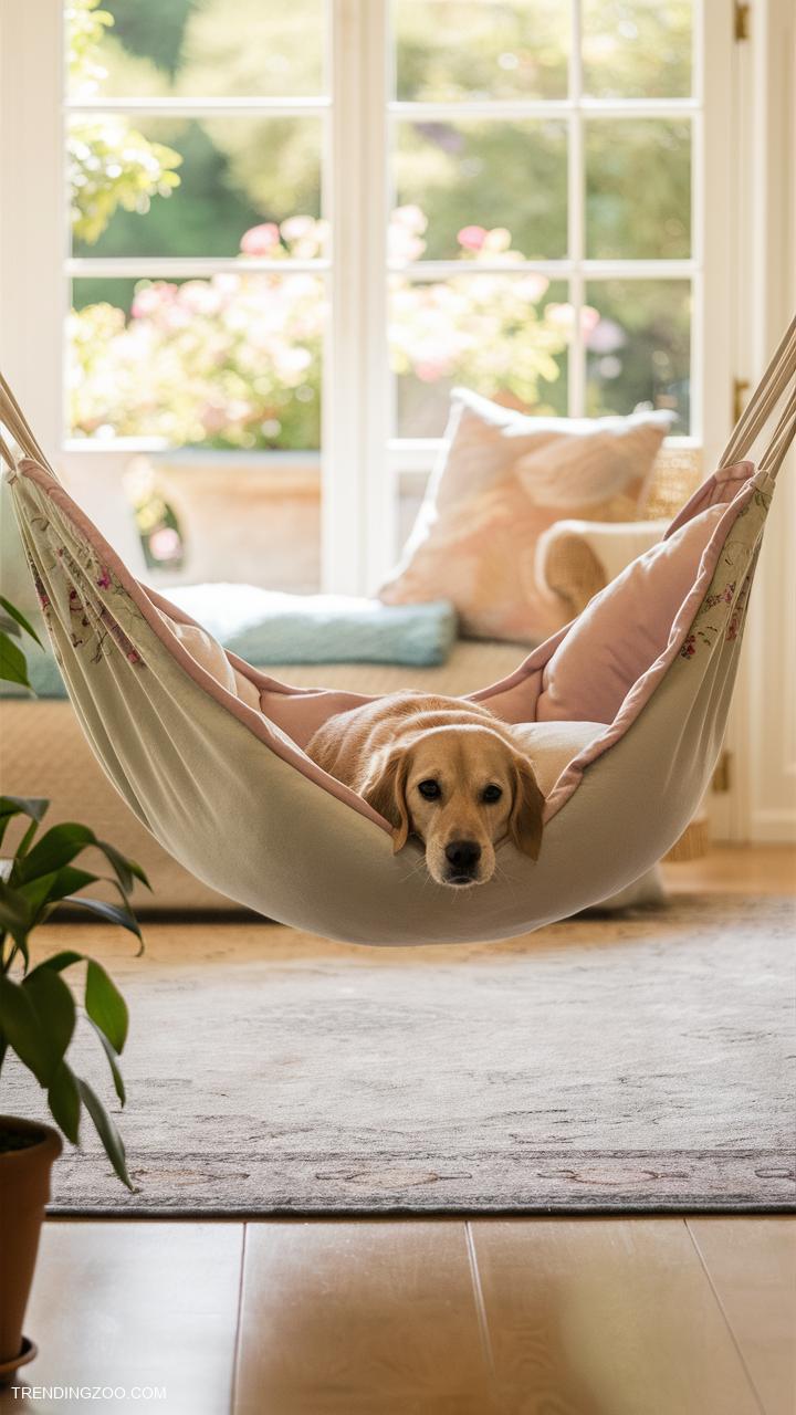 dog bed ideas Hammock Style Indoor Dog Bed