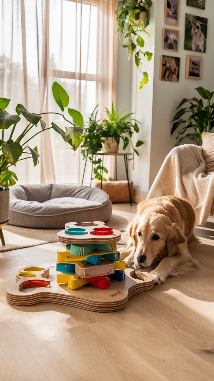 dog corner ideas Interactive puzzle toys for mental stimulation