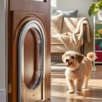 dog door ideas Magnetic flap for automatic closure