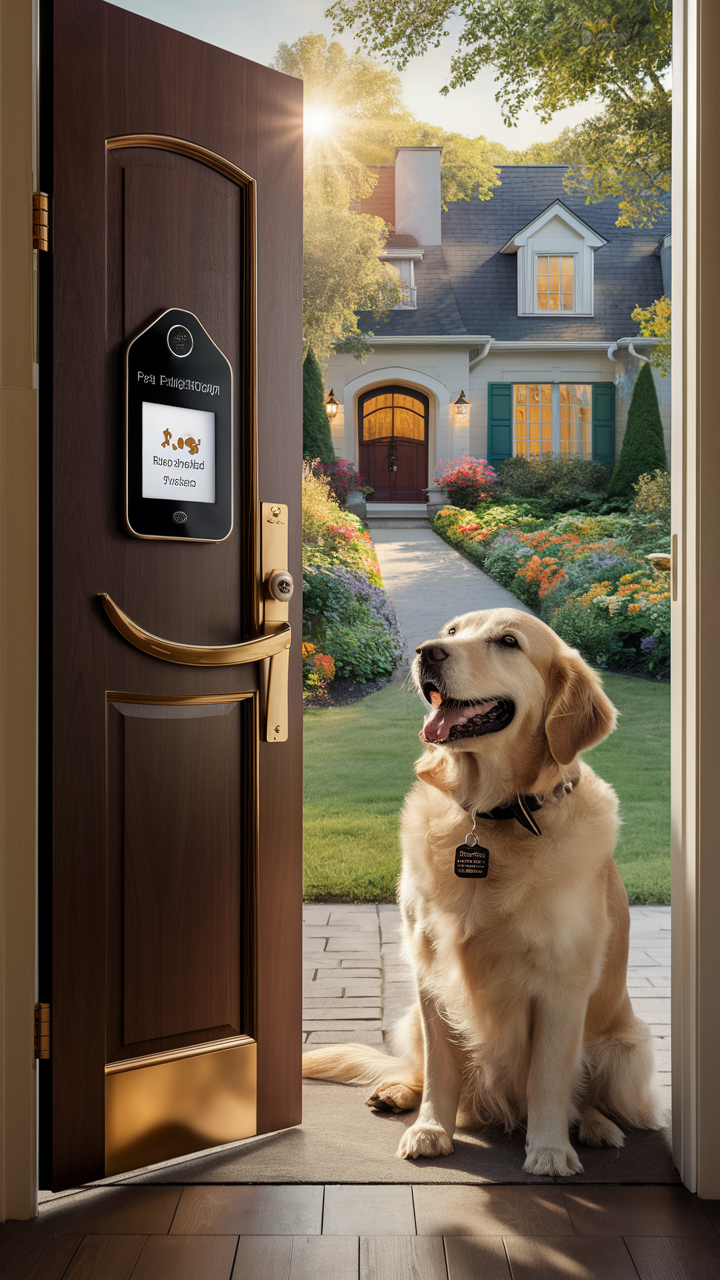 dog door ideas Smart door with pet identification