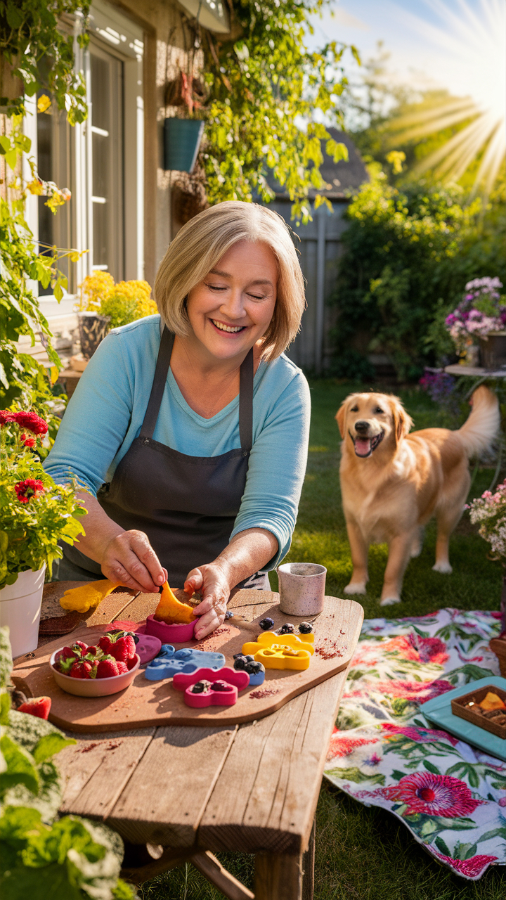 dog enrichment ideas Make frozen treats with fruits