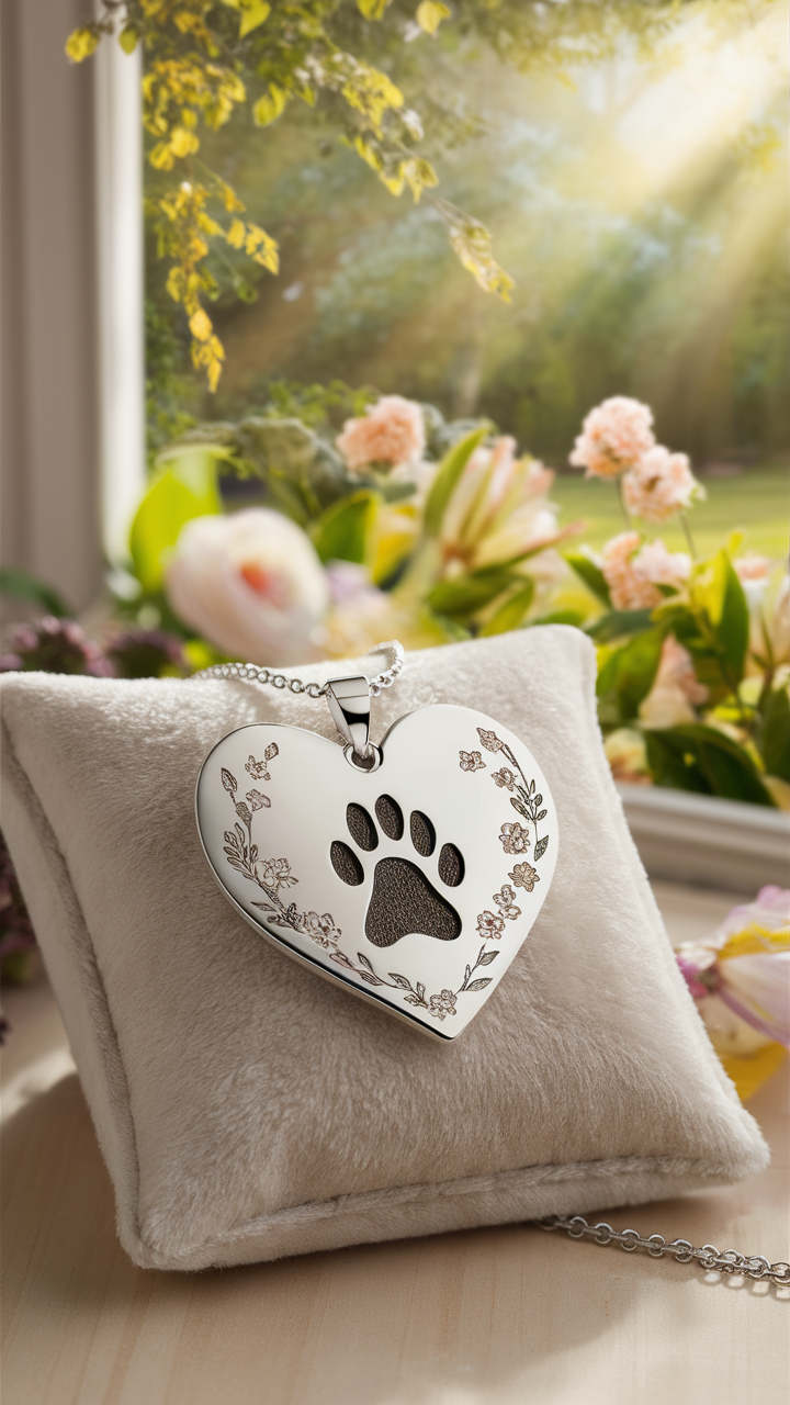 dog memorial ideas Custom paw print jewelry keepsake