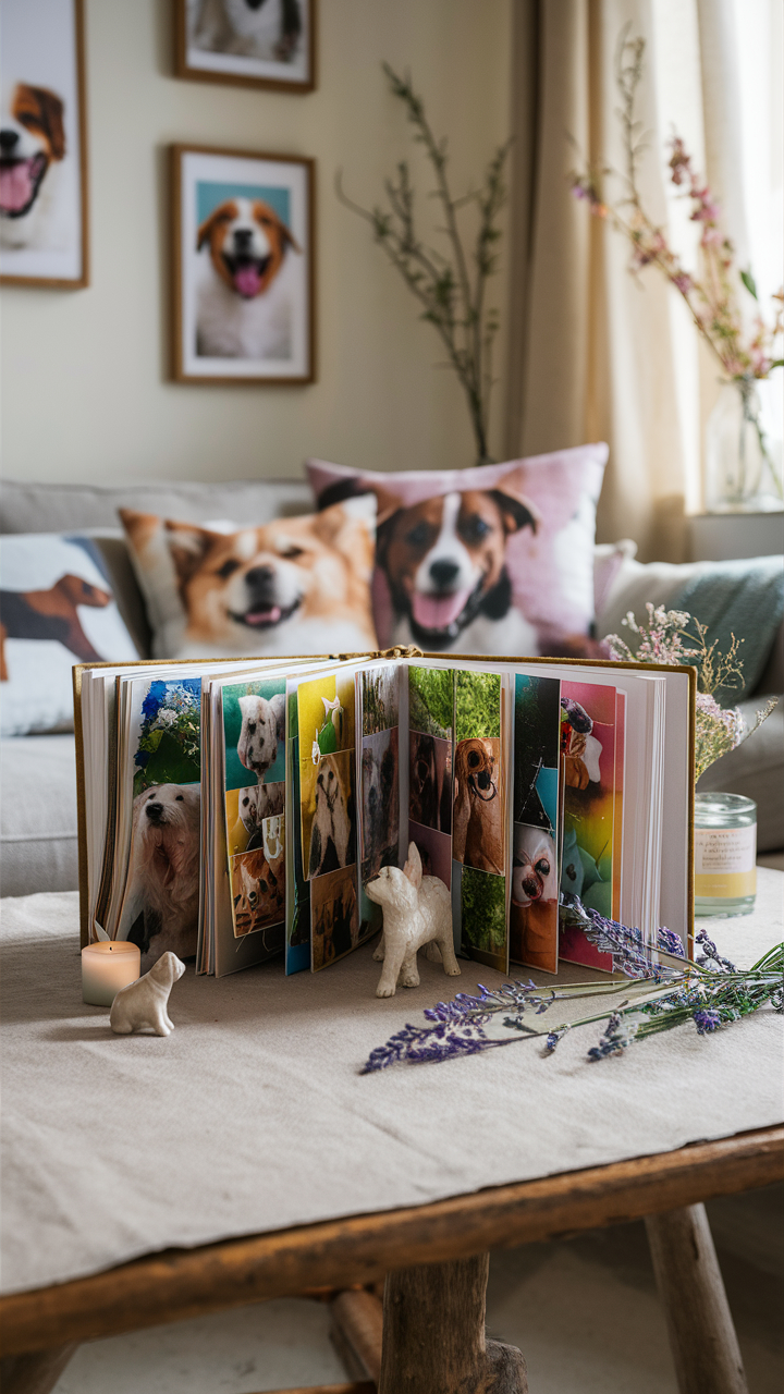 dog memorial ideas Memory book filled with favorite photos