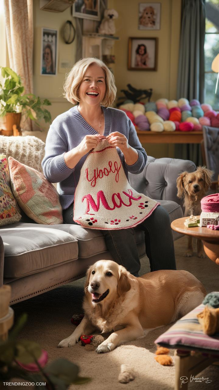 dog sweater ideas Customizable with pets name and paw prints