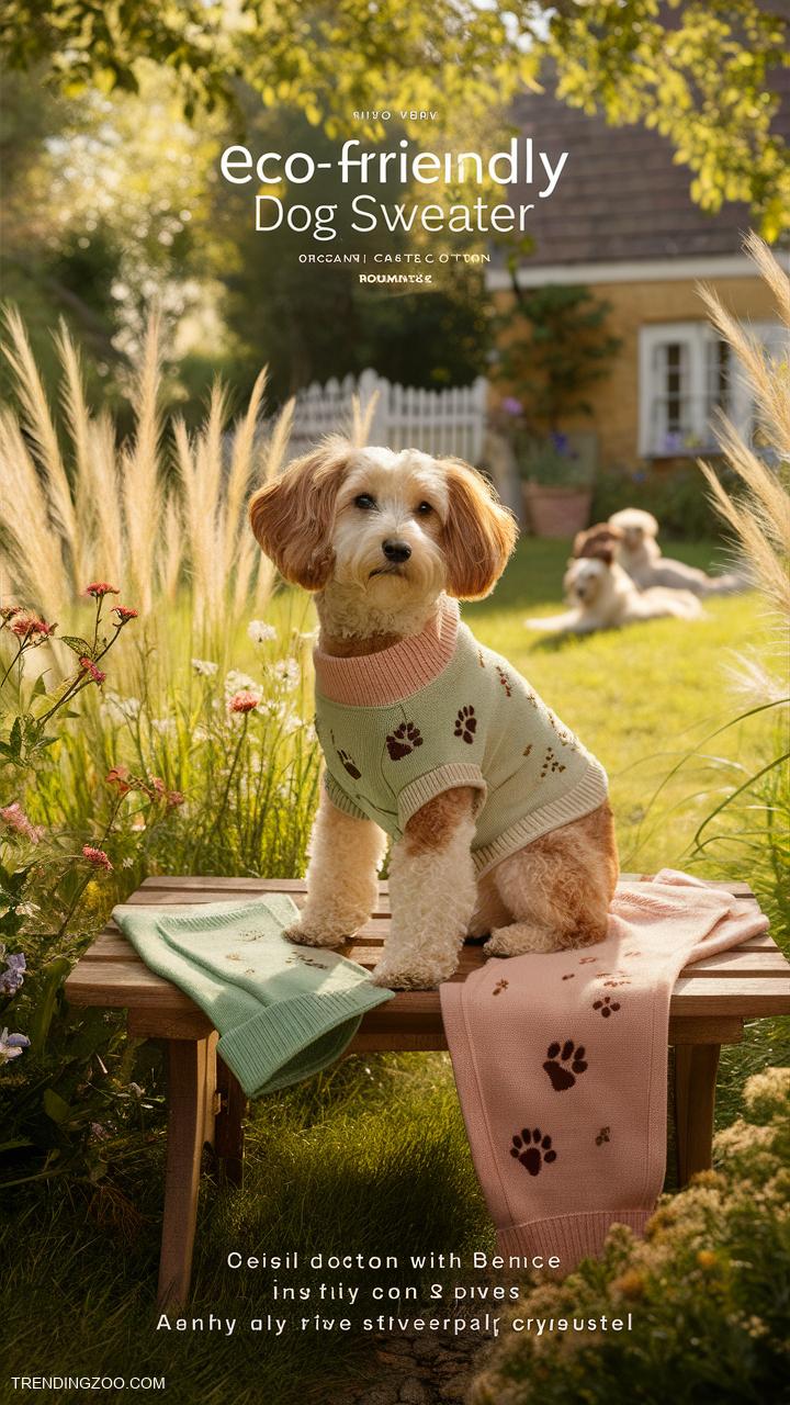 dog sweater ideas Eco friendly fabric with nature motifs