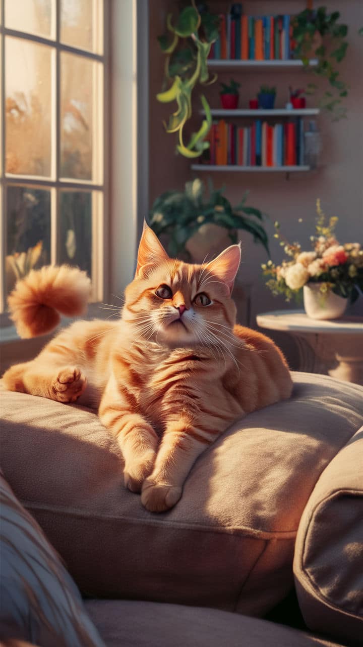 ginger cats American Bobtail Ginger Cat