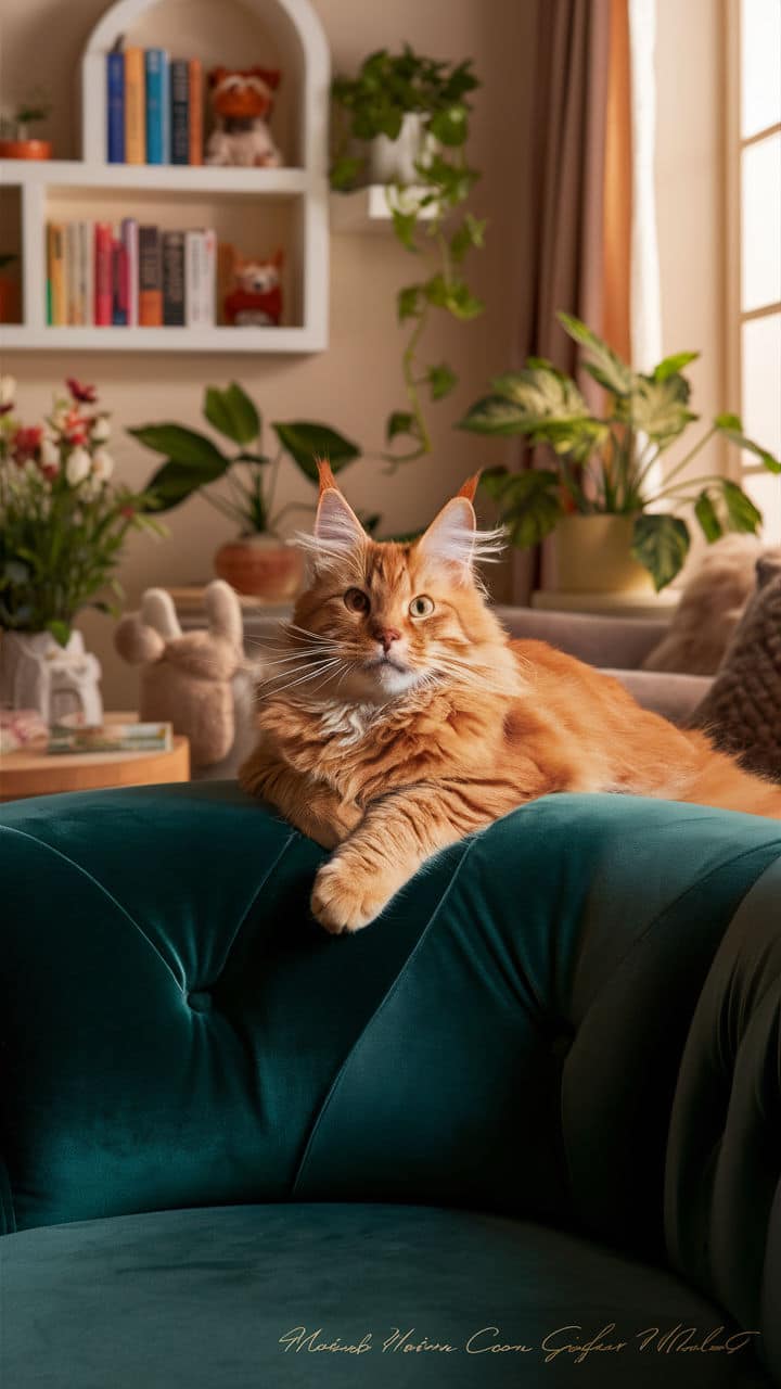 ginger cats Maine Coon Ginger Cat