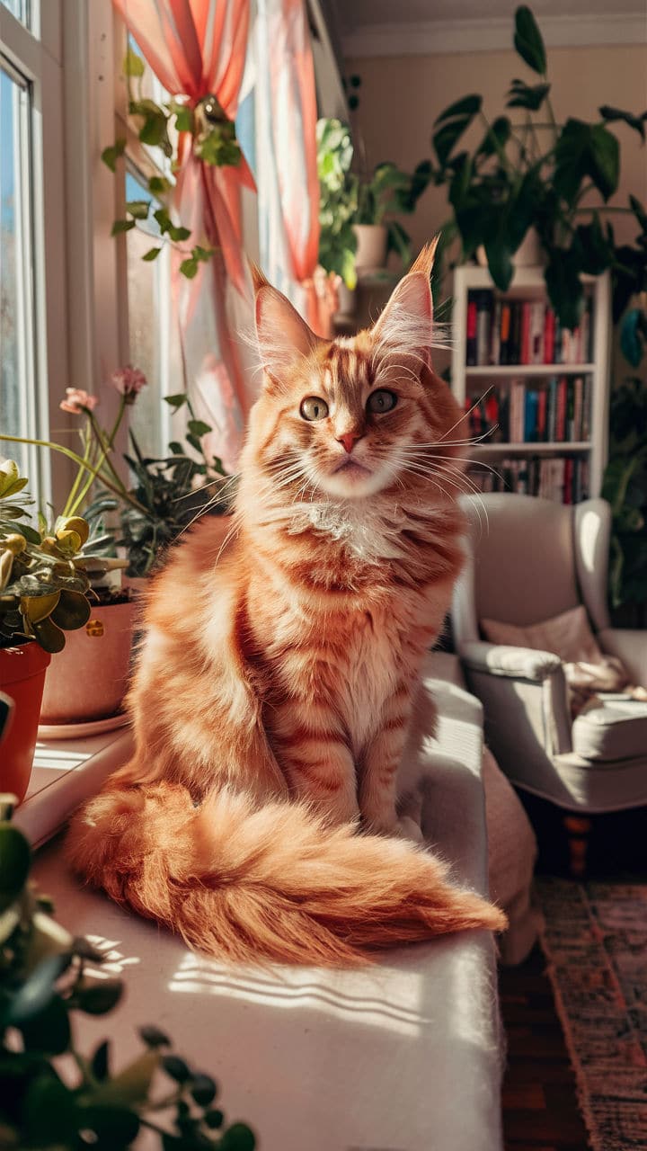 ginger cats Norwegian Forest Ginger Cat