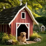 outdoor dog kennel ideas Traditional barn style dog house