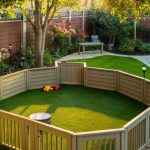 outdoor dog pen ideas In ground dog pen with artificial grass