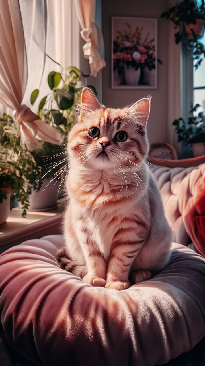 pretty cats Scottish Fold with round ears