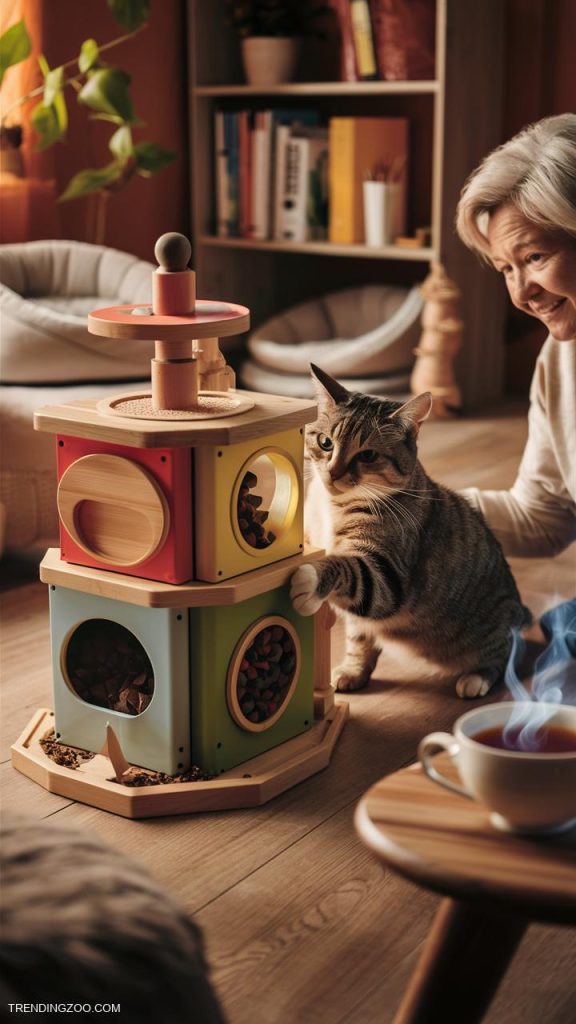 cat enrichment ideas Interactive puzzle feeders for mealtime engagement