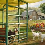 Diy goat shelter PVC pipe frame with shade cloth