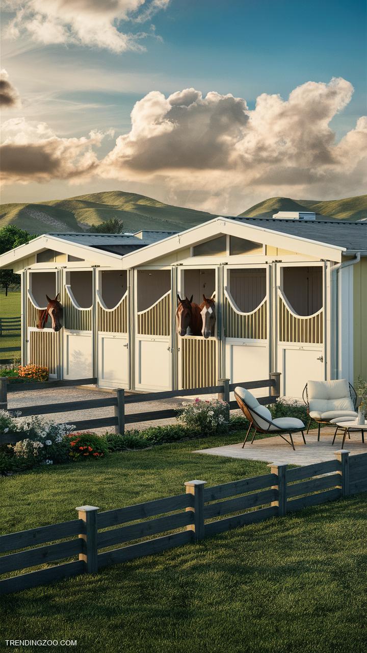 Horse barn ideas Modular barn for easy expansion