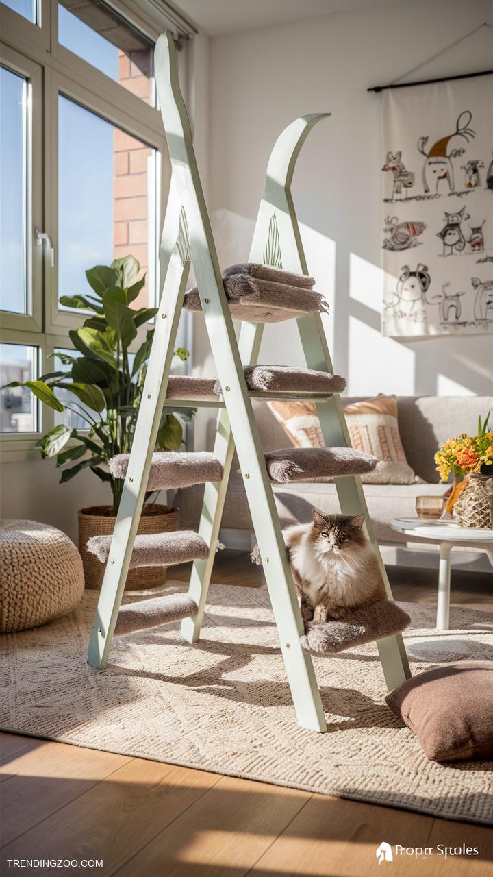 apartment cat ideas Repurposed furniture as stylish cat furniture