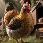 chicken breeds Exotic Mille Fleur DUccle with Speckles