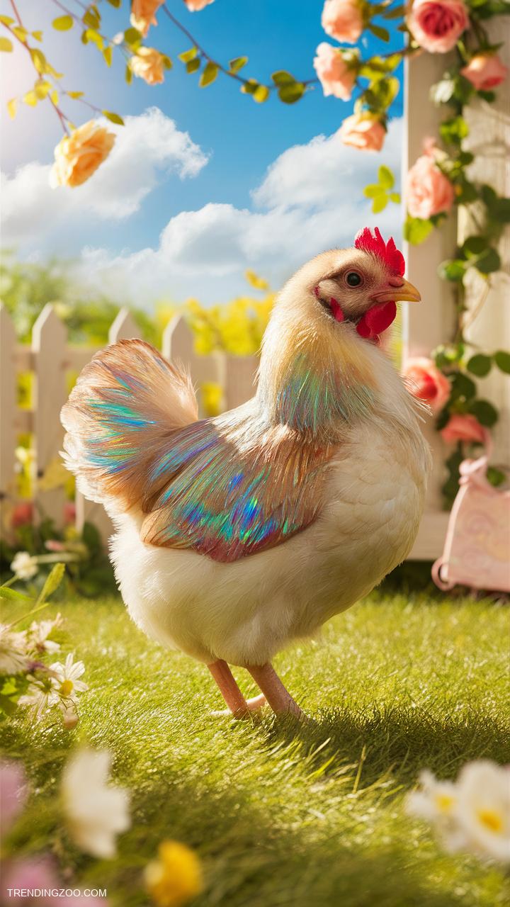 chicken breeds Rainbow Feathered Serama Miniature Chickens