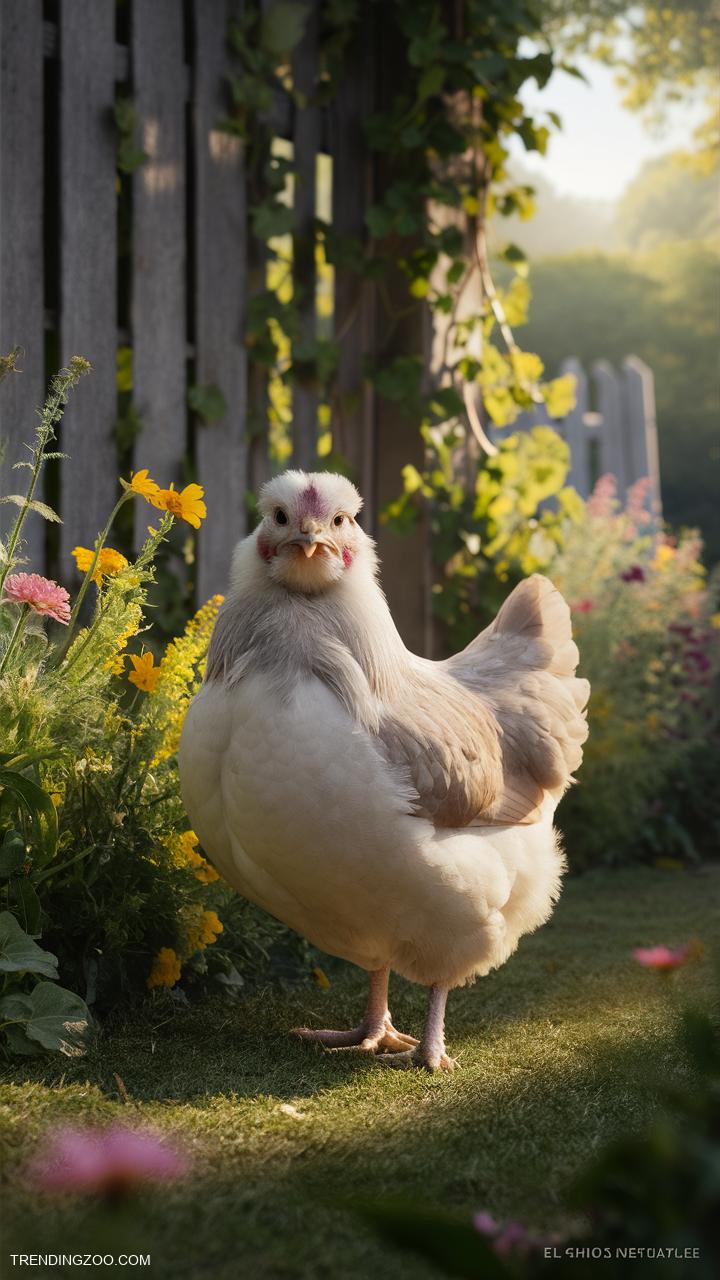 chicken breeds Soft feathered Brahma with Gentle Nature