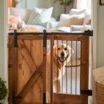diy dog gate ideas Dog Gate with Sliding Barn Door Style