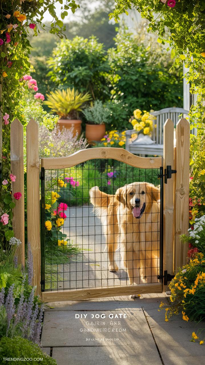 diy dog gate ideas Wire Mesh Garden Fence Gate
