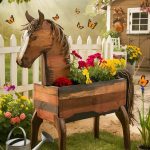 horse crafts DIY horse shaped garden planters