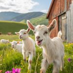 Cute baby goats Goat playdates a farmyard gathering