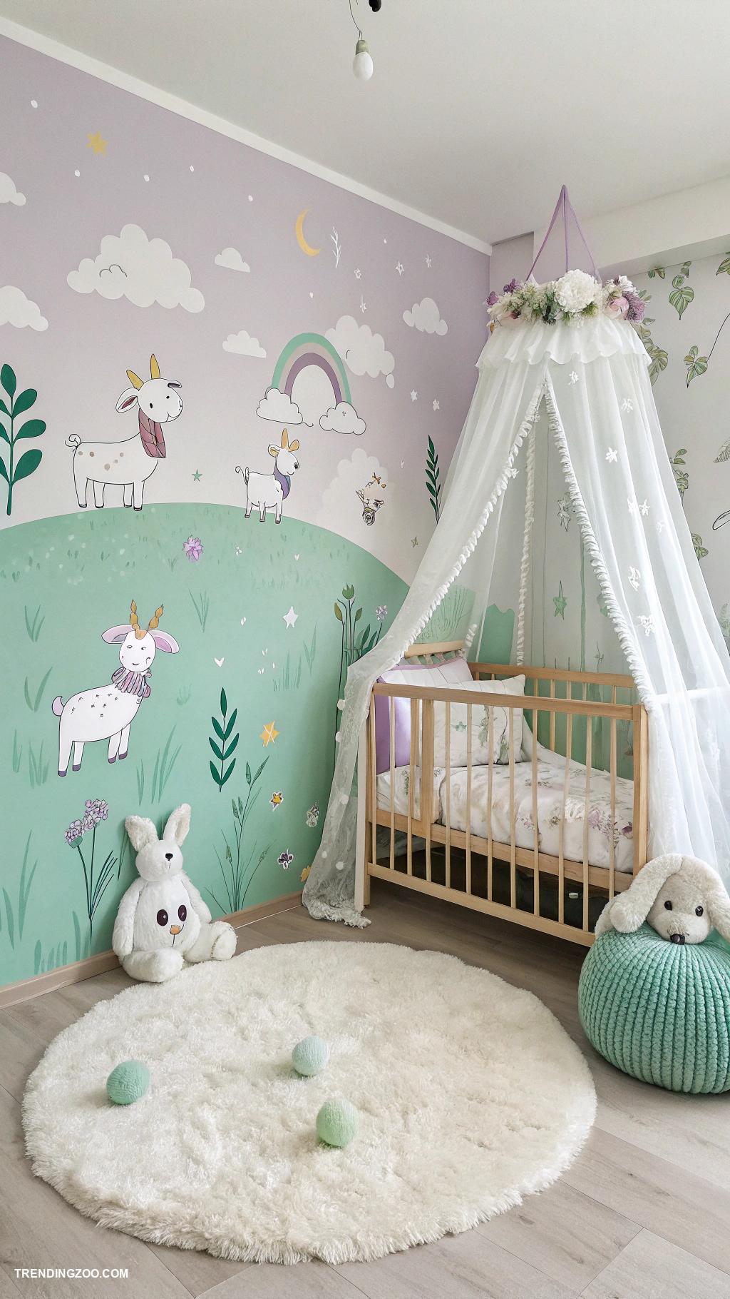 Cute baby goats Goat themed nursery decor inspiration ideas