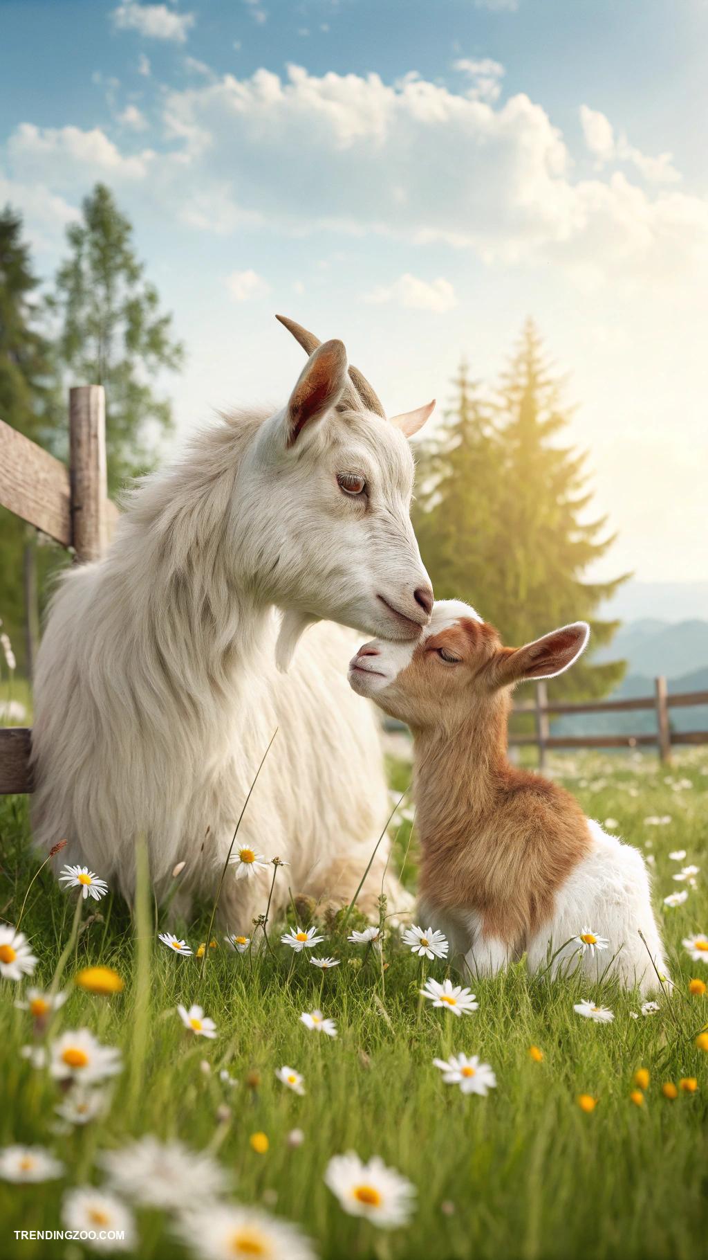 Cute baby goats Goats as emotional support animal companions